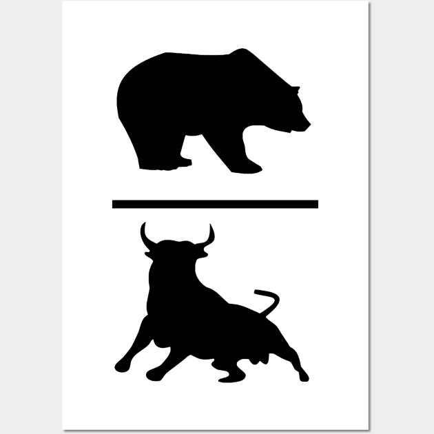 Bear Bull Wall Art by DiscoverNow